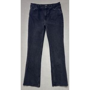 Rails The Sunset High Rise Slim Flare Jeans Women 32x32 Black Stretch Dark Denim